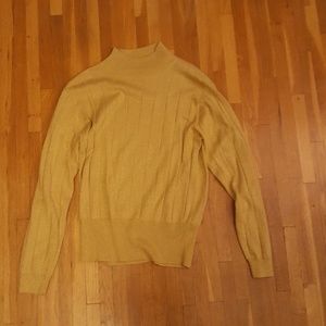 Dress Barn Glittery Gold Sweater Size L